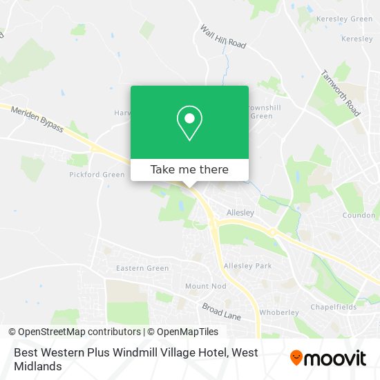 Best Western Plus Windmill Village Hotel map