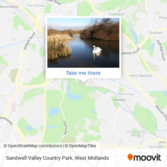 Sandwell Valley Country Park map