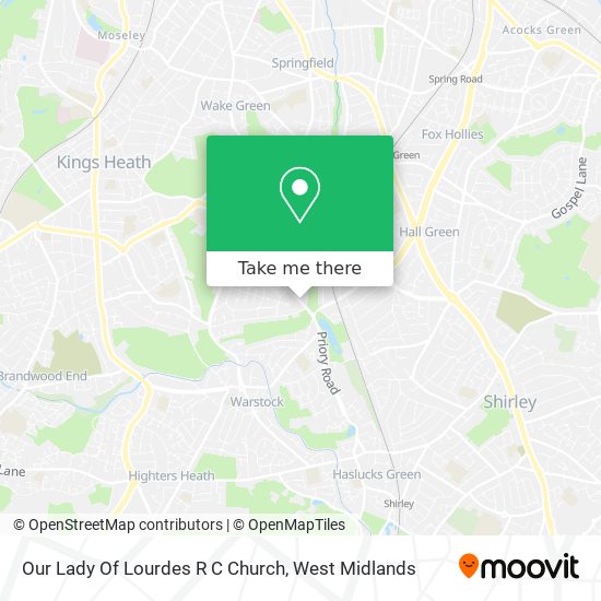 Our Lady Of Lourdes R C Church map