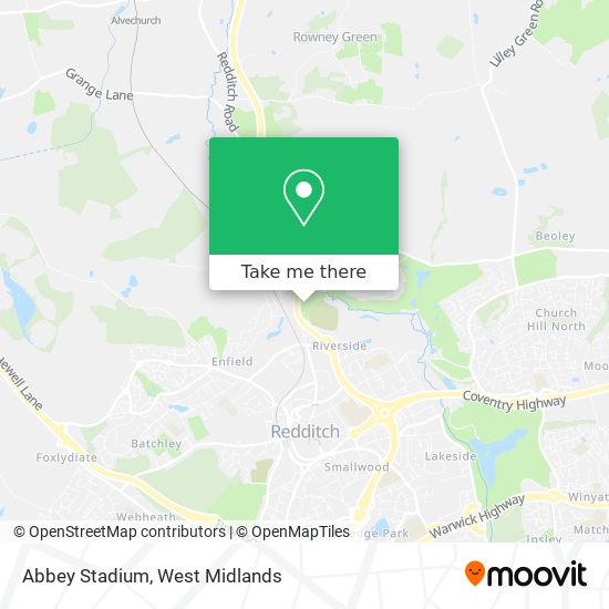 Abbey Stadium map