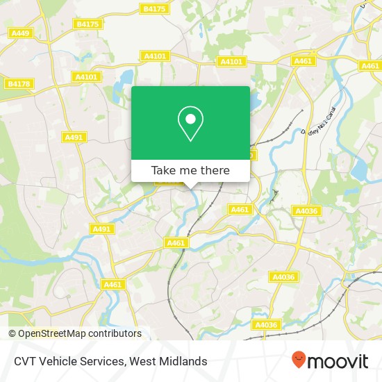 CVT Vehicle Services, Moor Street Brierley Hill Brierley Hill DY5 3 map