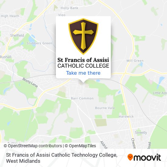St Francis of Assisi Catholic Technology College map