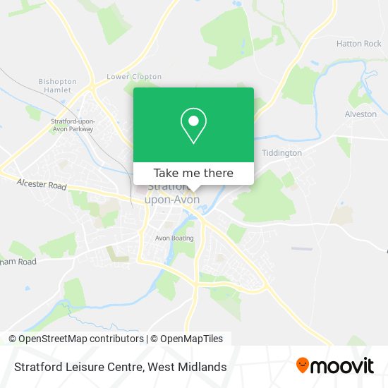 Stratford Leisure Centre map