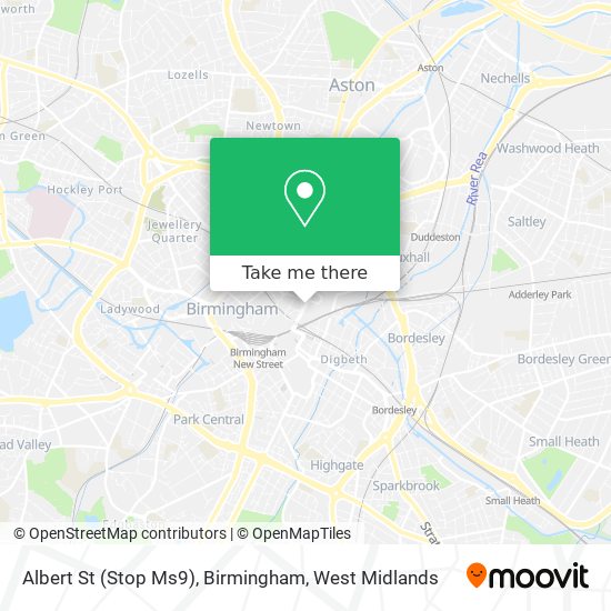Albert St (Stop Ms9), Birmingham map