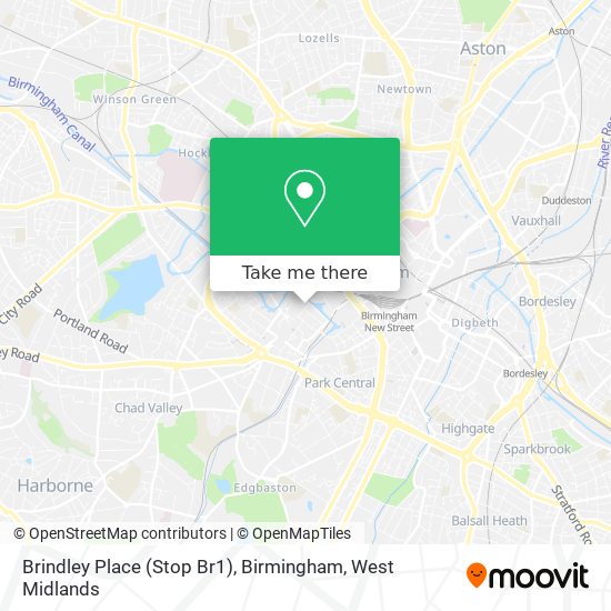 Brindley Place (Stop Br1), Birmingham map