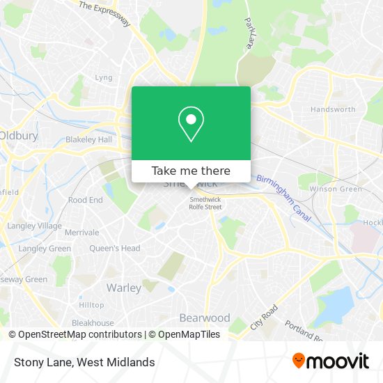 Stony Lane map