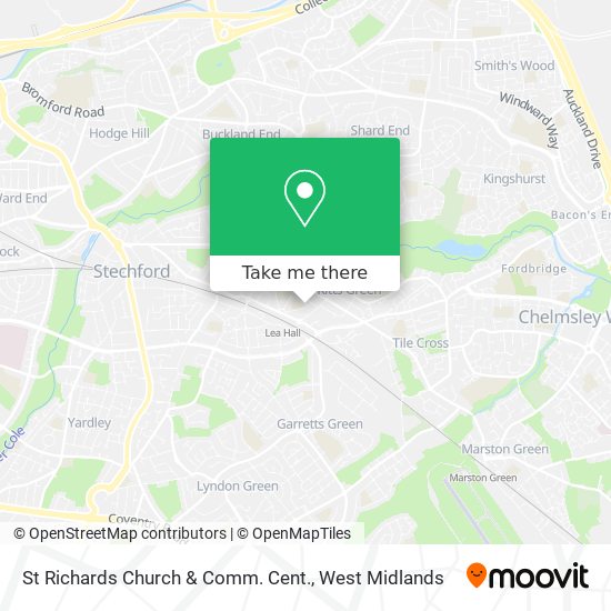 St Richards Church & Comm. Cent. map