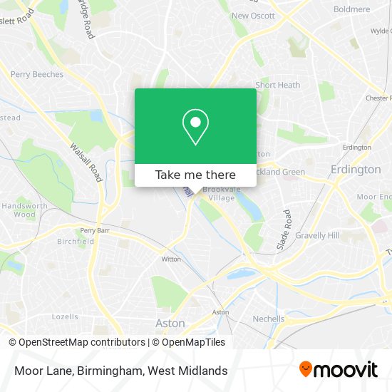 Moor Lane, Birmingham map