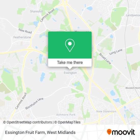Essington Fruit Farm map