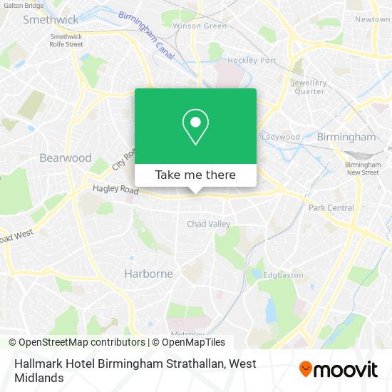 Hallmark Hotel Birmingham Strathallan map