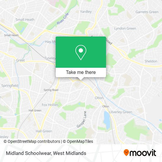 Midland Schoolwear map