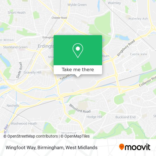 Wingfoot Way, Birmingham map