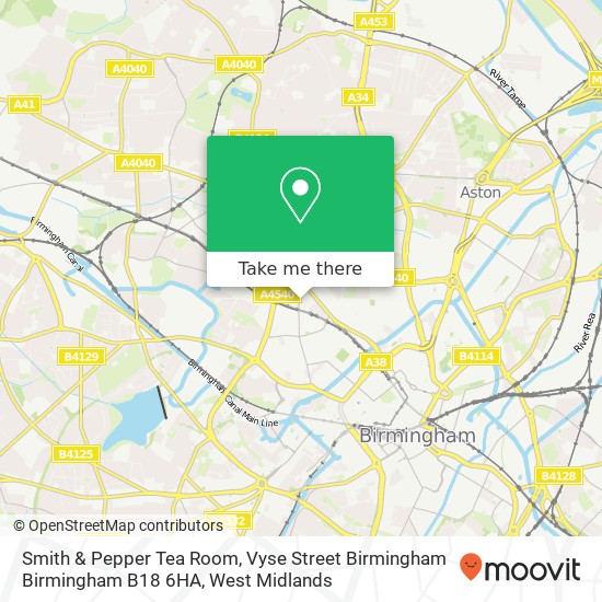 Smith & Pepper Tea Room, Vyse Street Birmingham Birmingham B18 6HA map
