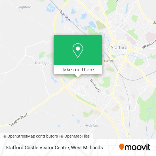 Stafford Castle Visitor Centre map