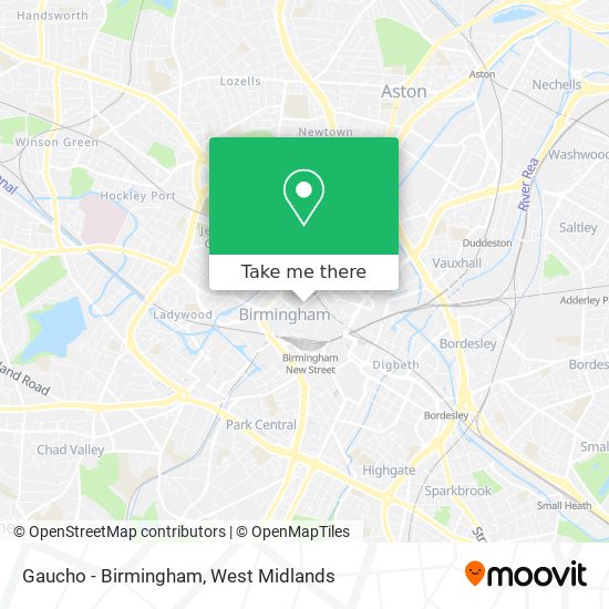 Gaucho - Birmingham map