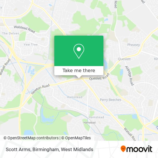 Scott Arms, Birmingham map