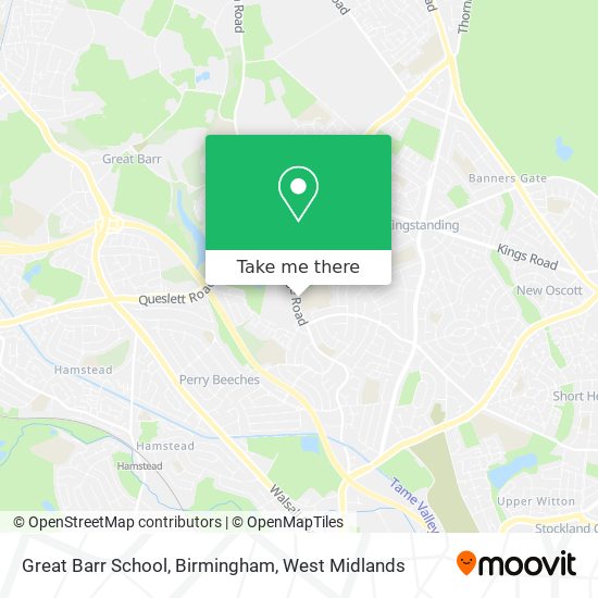 Great Barr School, Birmingham map