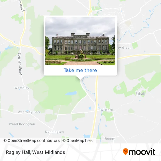 Ragley Hall map
