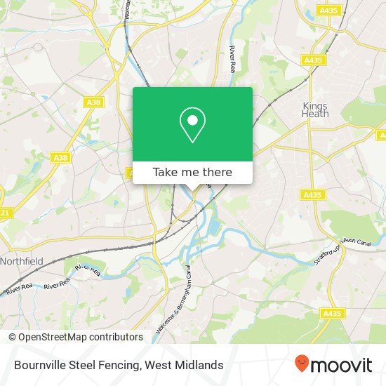 Bournville Steel Fencing map