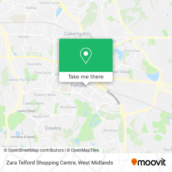 Zara Telford Shopping Centre map