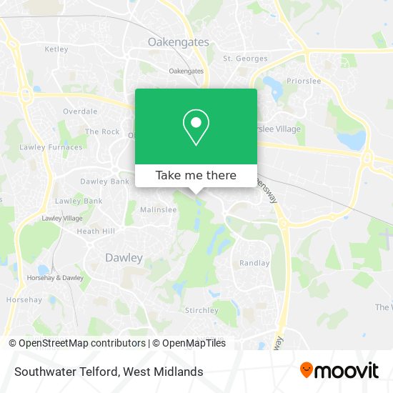 Southwater Telford map