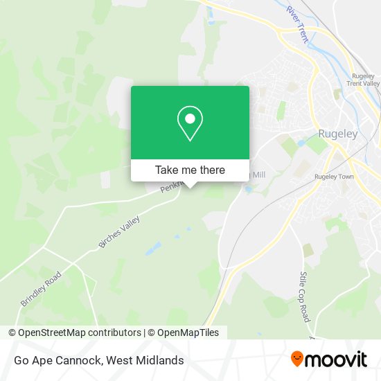 How To Get To Go Ape Cannock In Rugeley By Bus Or Train