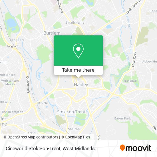Cineworld Stoke-on-Trent map