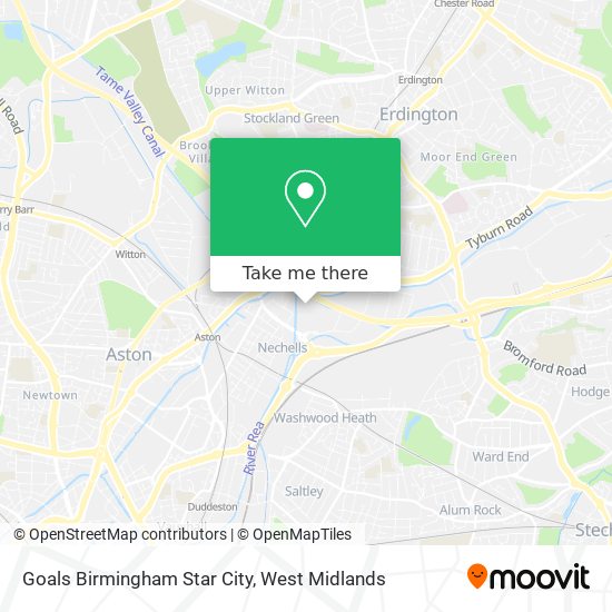 Goals Birmingham Star City map