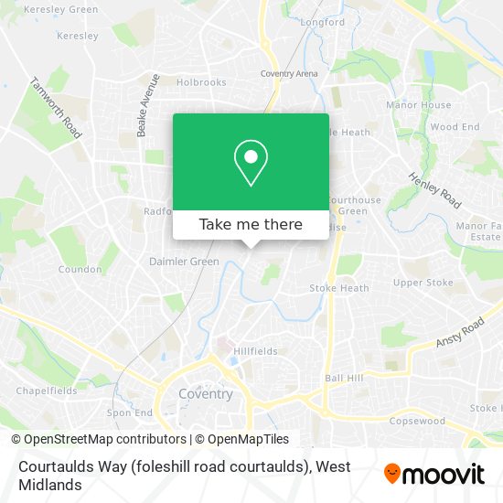 Courtaulds Way (foleshill road courtaulds) map