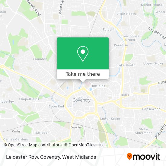 Leicester Row, Coventry map