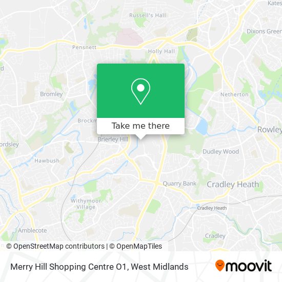 Merry Hill Shopping Centre O1 map