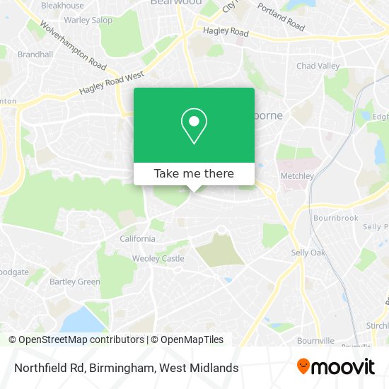 Northfield Rd, Birmingham map