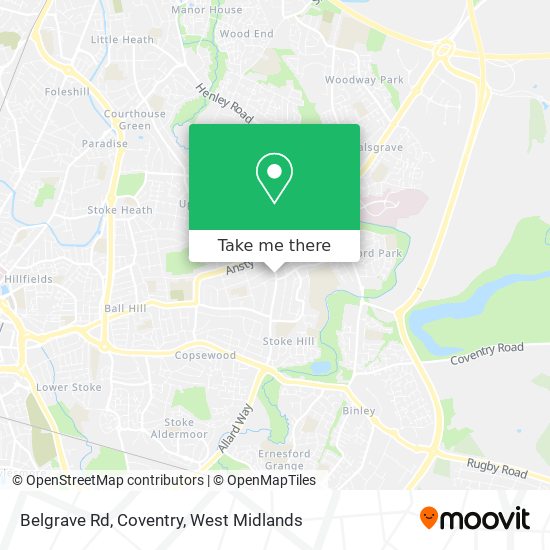 Belgrave Rd, Coventry map
