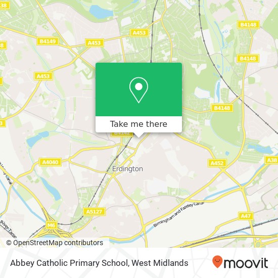 Abbey Catholic Primary School, Sir Benjamin Stone Way Birmingham Birmingham B23 5 map