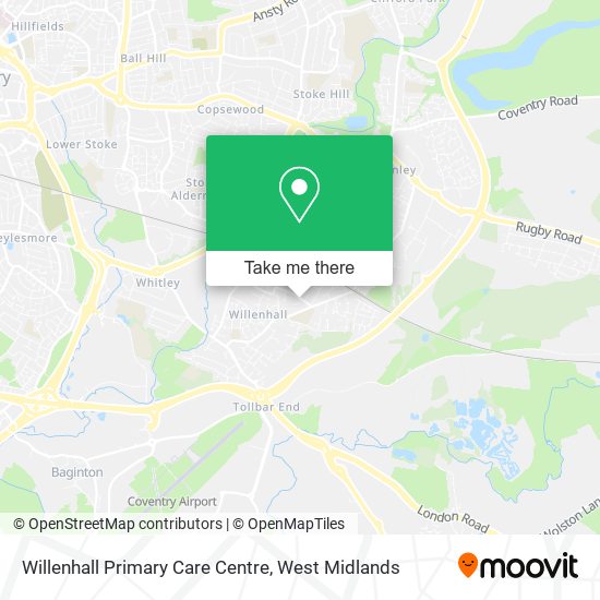 Willenhall Primary Care Centre map