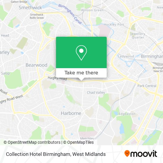 Collection Hotel Birmingham map