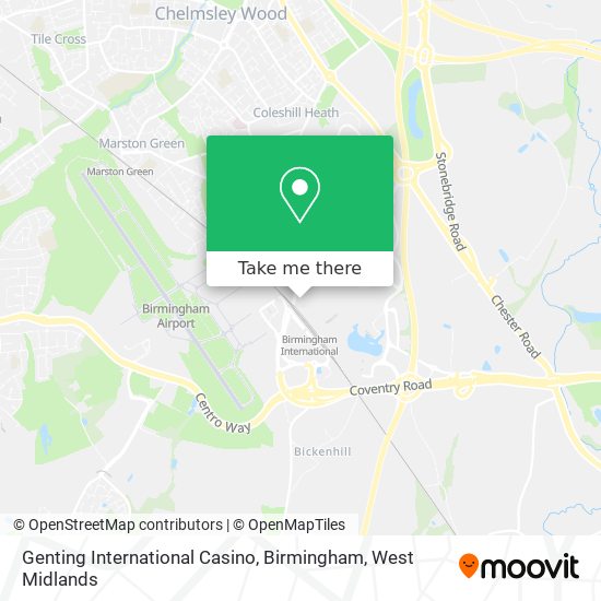 Genting International Casino, Birmingham map