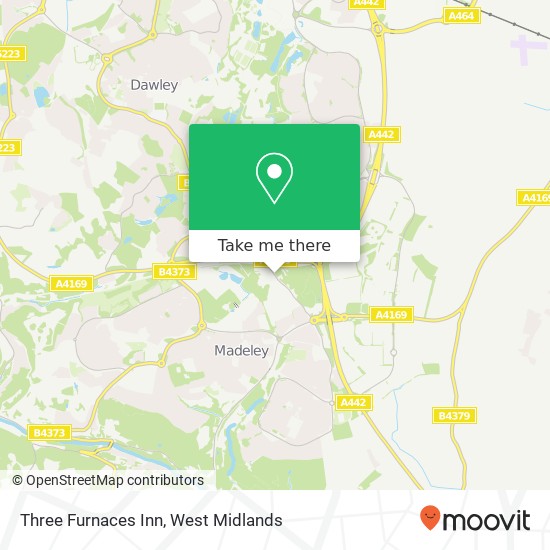 Three Furnaces Inn map