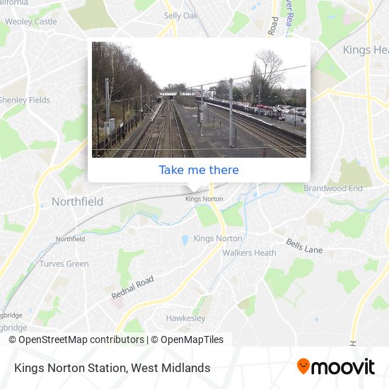 Kings Norton Station map