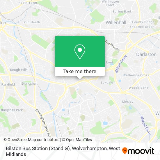 Bilston Bus Station (Stand G), Wolverhampton map