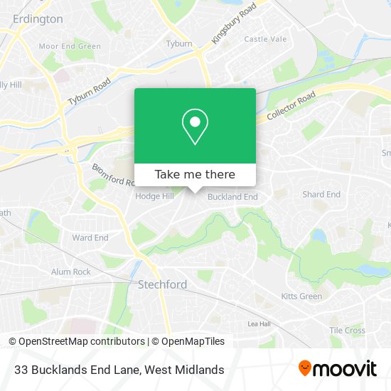33 Bucklands End Lane map