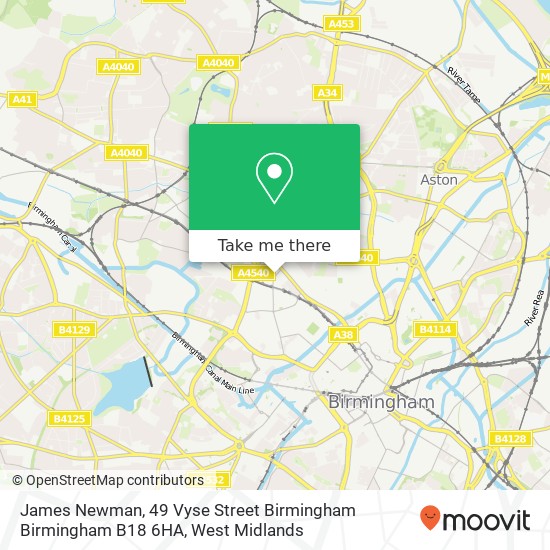 James Newman, 49 Vyse Street Birmingham Birmingham B18 6HA map