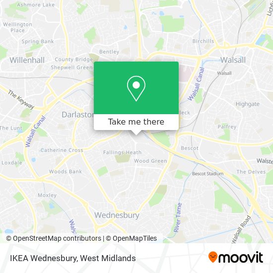 IKEA Wednesbury map