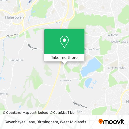 Ravenhayes Lane, Birmingham map