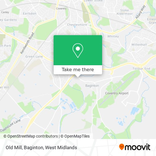 Old Mill, Baginton map
