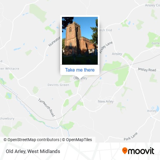 Old Arley map