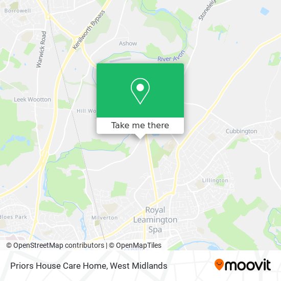 Priors House Care Home map