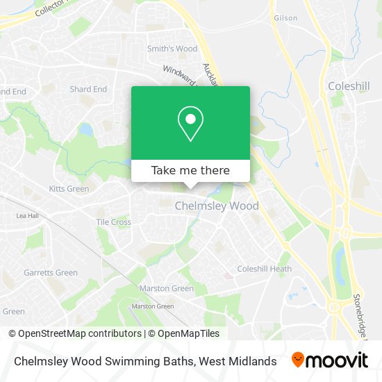 Chelmsley Wood Swimming Baths map