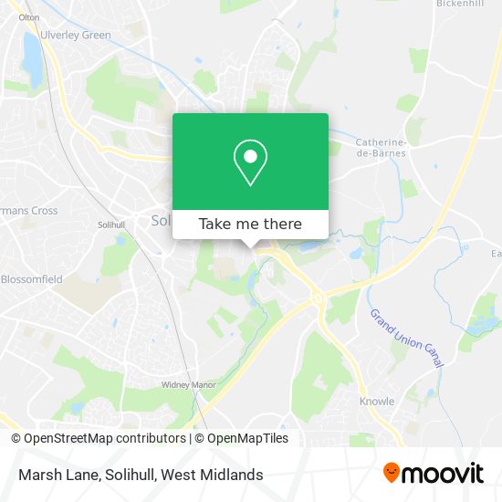 Marsh Lane, Solihull map