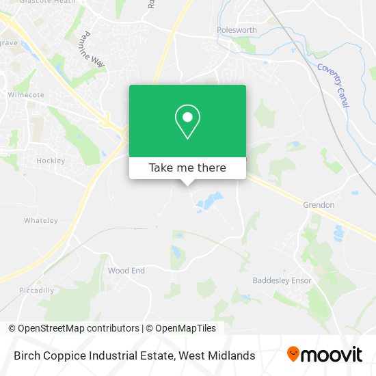Birch Coppice Industrial Estate map